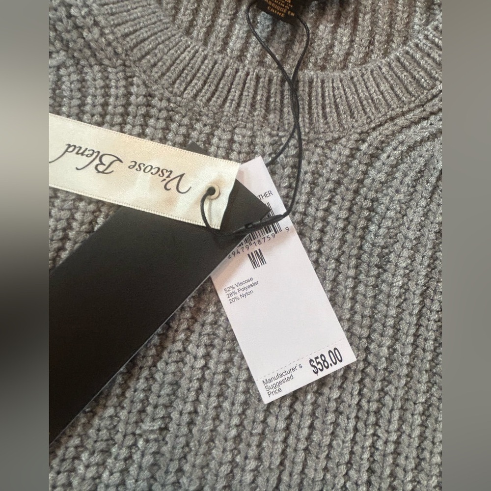 NWT Truth by Republic Gray Knit Sleeveless Sweater - Picture 4 of 9
